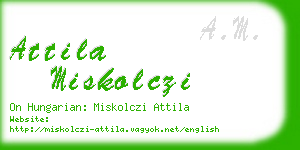 attila miskolczi business card